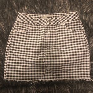 Top shop gingham skirt